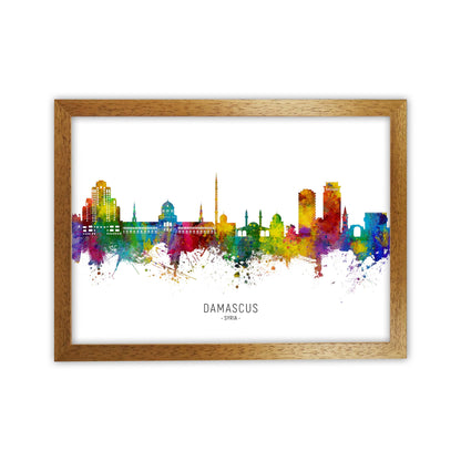 Damascus Syria Skyline Art Print by Michael Tompsett Oak Grain