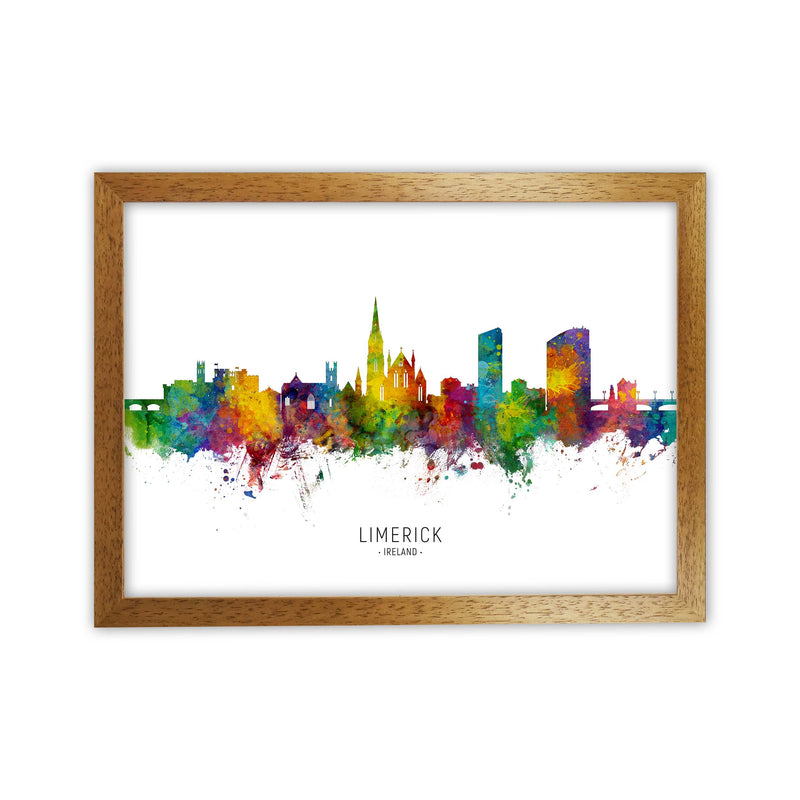 Limerick Ireland Skyline Art Print by Michael Tompsett Oak Grain