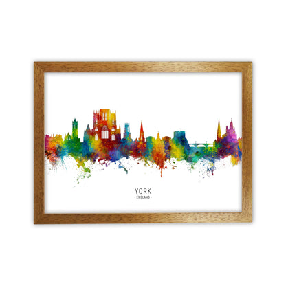 York England Skyline Art Print by Michael Tompsett Oak Grain