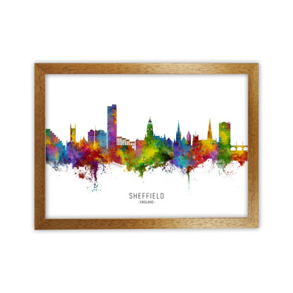 Sheffield England Skyline Art Print by Michael Tompsett Oak Grain