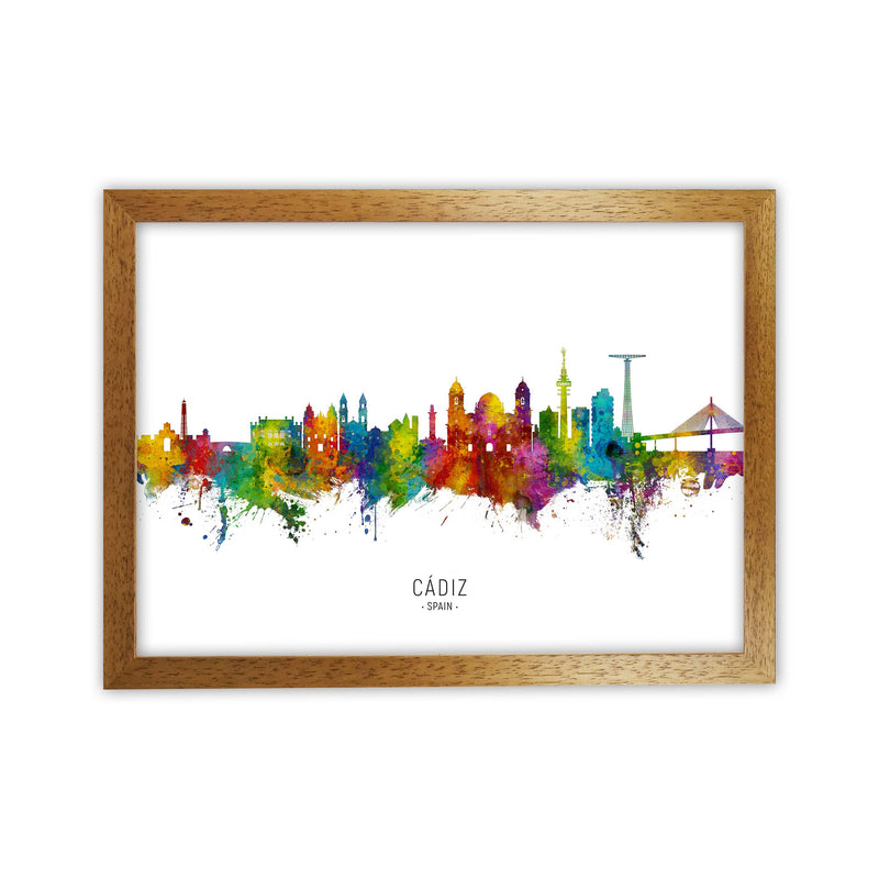Cadiz Spain Skyline Art Print by Michael Tompsett Oak Grain