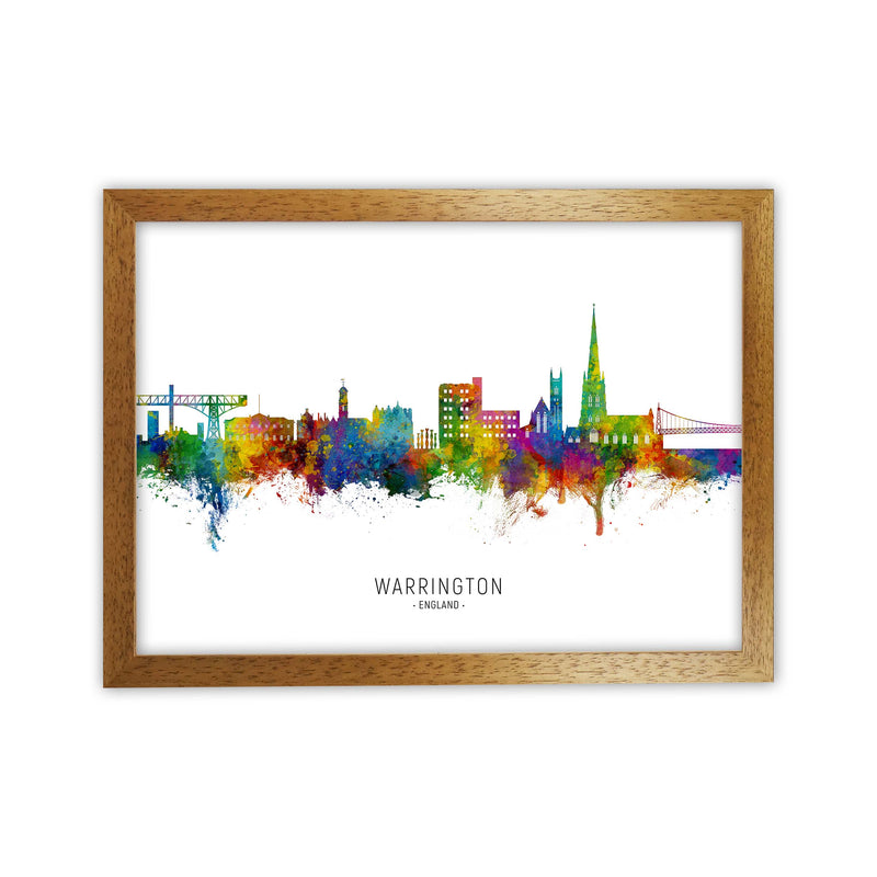 Warrington England Skyline Art Print by Michael Tompsett Oak Grain