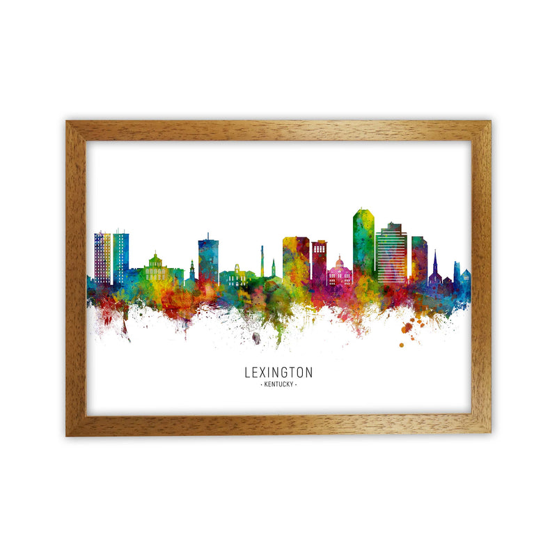 Lexington Kentucky Skyline Art Print by Michael Tompsett Oak Grain