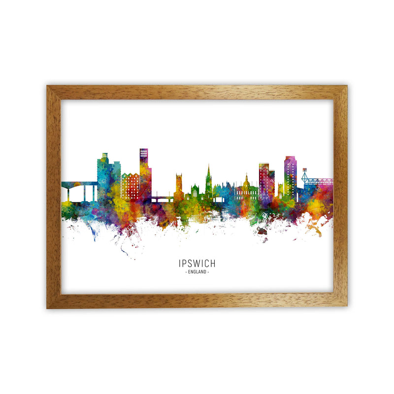 Ipswich England Skyline Art Print by Michael Tompsett Oak Grain