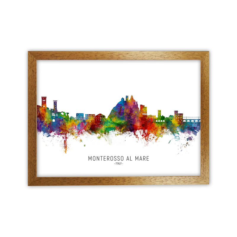 Monterosso Al Mare Italy Skyline Print by Michael Tompsett Oak Grain
