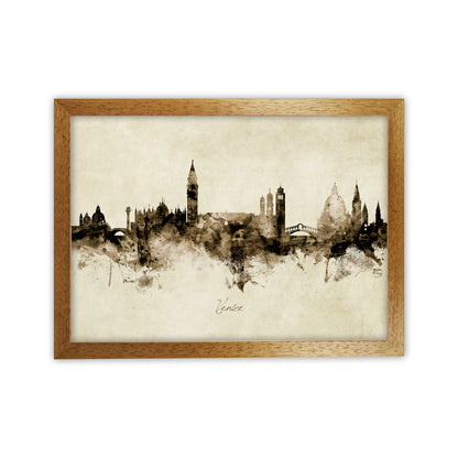 Venice Italy Skyline Vintage Art Print by Michael Tompsett Oak Grain