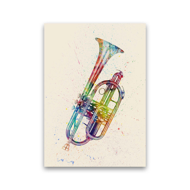 Cornet Watercolour Multi-Colour Print by Michael Tompsett Print Only