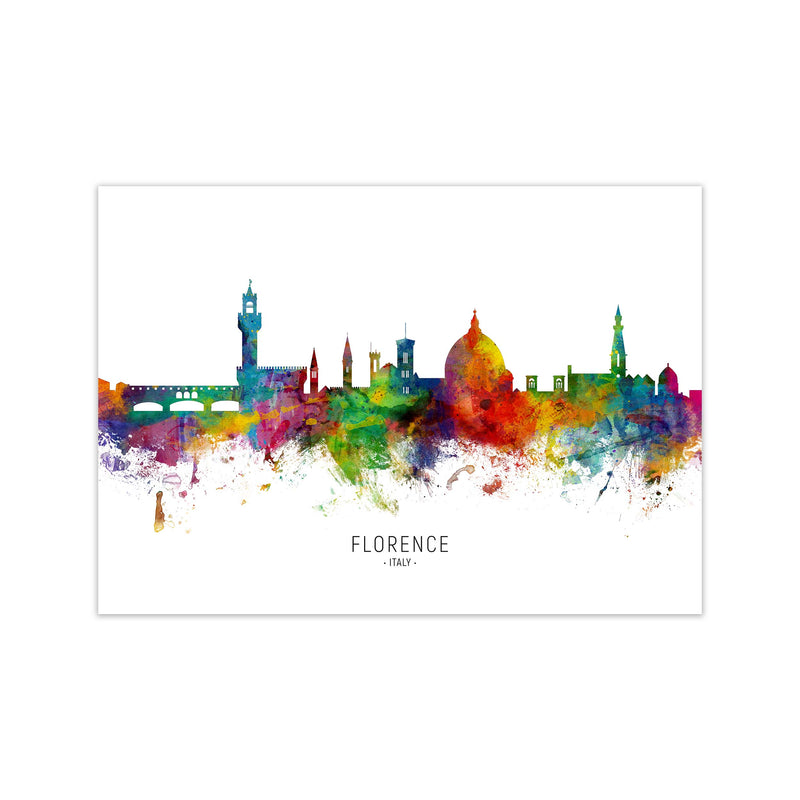 Florence Italy Skyline Art Print by Michael Tompsett Print Only