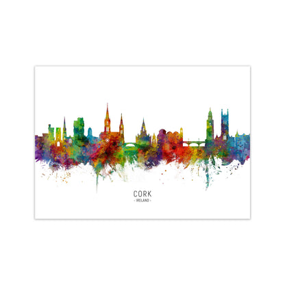 Cork Ireland Skyline Art Print by Michael Tompsett Print Only