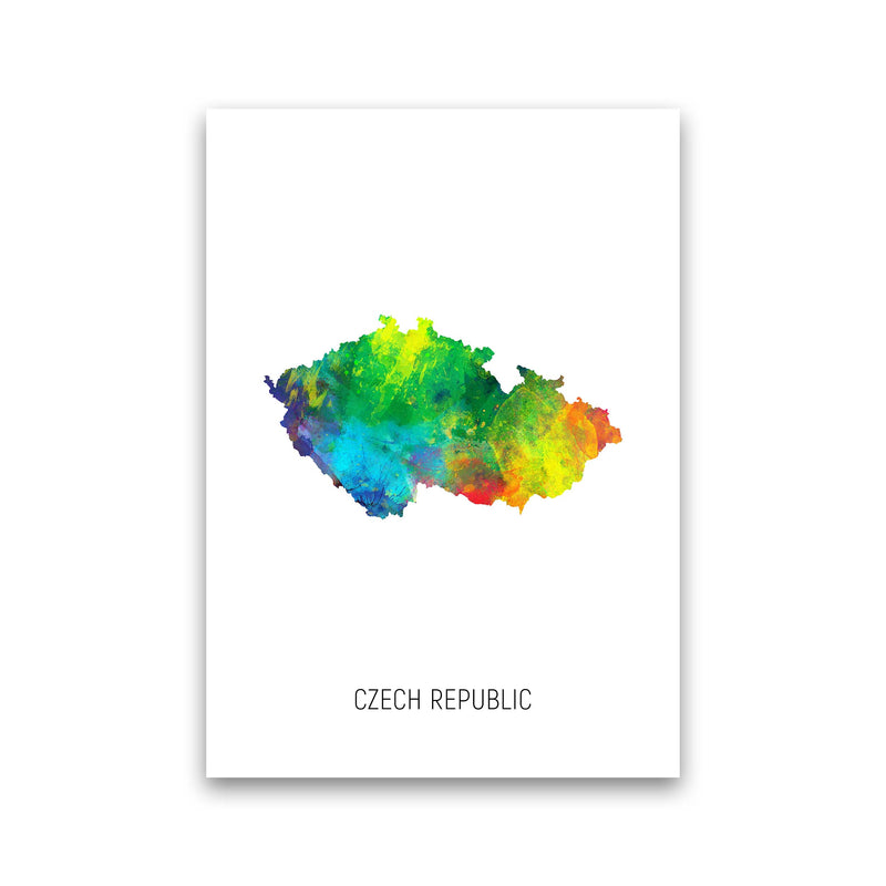 Czech Republic Watercolour Map Art Print by Michael Tompsett Print Only