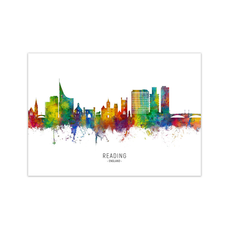 Reading England Skyline Art Print by Michael Tompsett Print Only