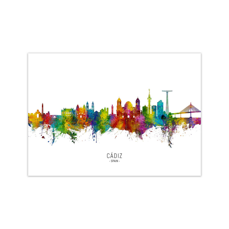 Cadiz Spain Skyline Art Print by Michael Tompsett Print Only
