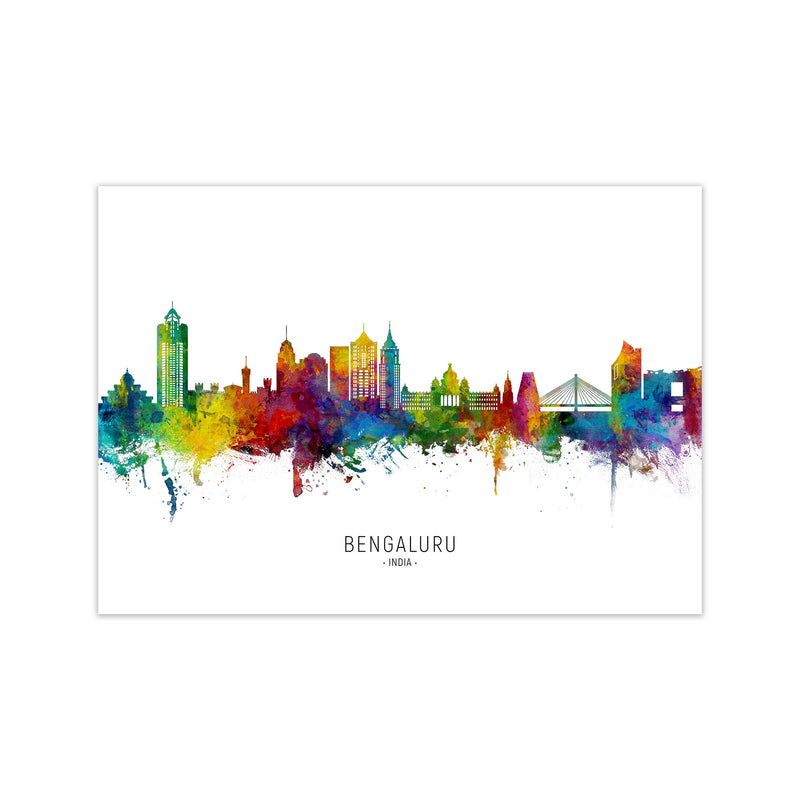 Bengaluru India Skyline Art Print by Michael Tompsett Print Only