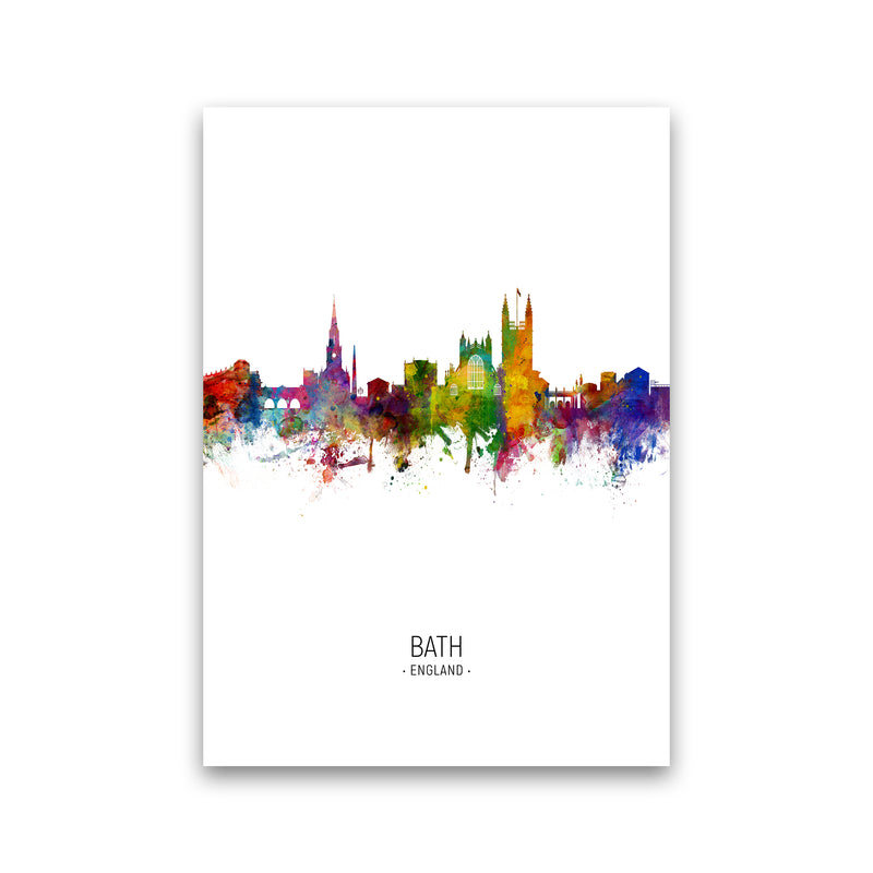 Bath England Skyline Portrait Art Print by Michael Tompsett Print Only
