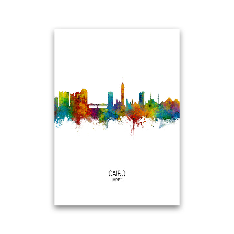 Cairo Egypt Skyline Portrait Art Print by Michael Tompsett Print Only