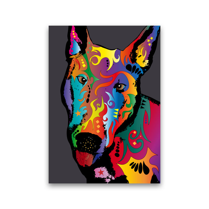 English Bull Terrier Dog Art Print by Michael Tompsett Print Only