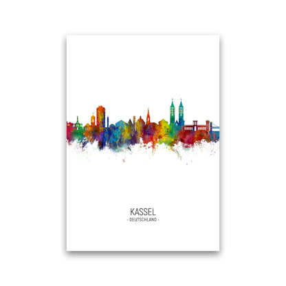 Kassel Germany Skyline Portrait Art Print by Michael Tompsett Print Only