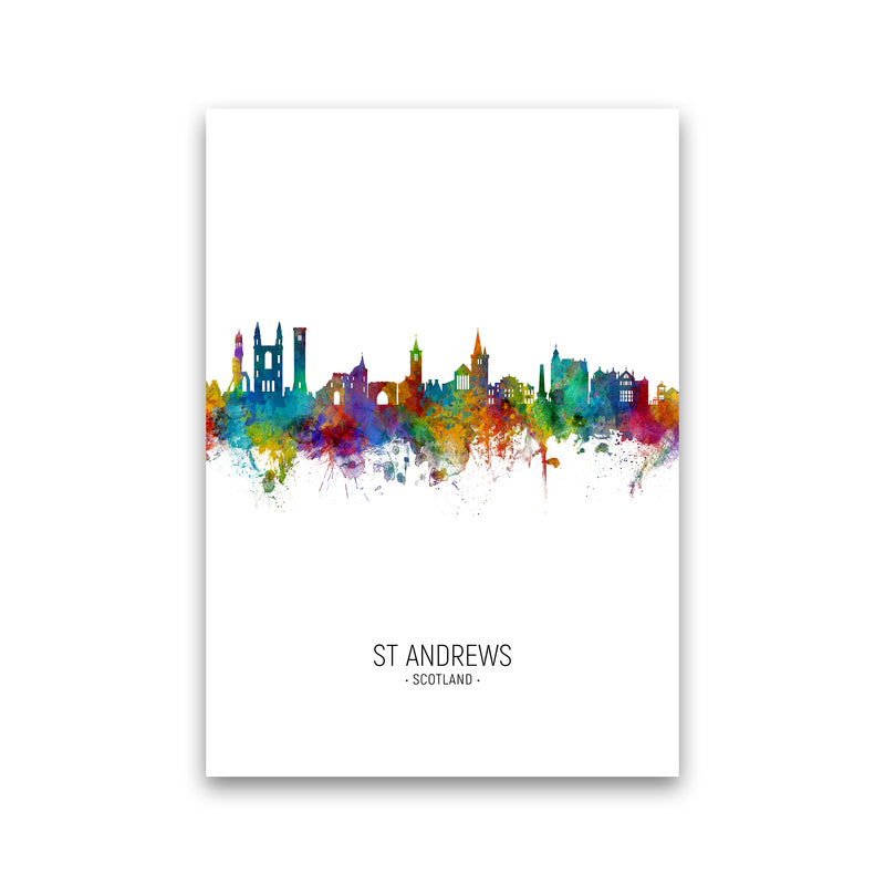 St Andrews Scotland Skyline Portrait Art Print by Michael Tompsett Print Only