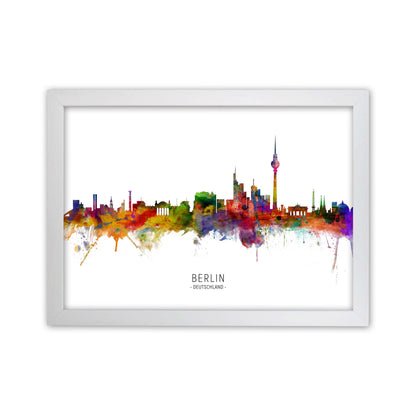 Berlin Deutschland Skyline Art Print by Michael Tompsett White Grain