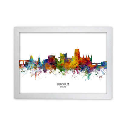 Durham England Skyline Art Print by Michael Tompsett White Grain