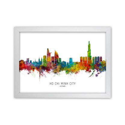 Ho Chi Minh City Vietnam Skyline Print by Michael Tompsett White Grain
