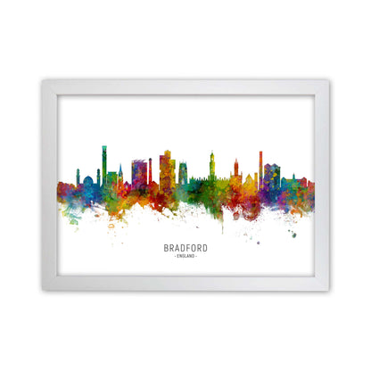 Bradford England Skyline Art Print by Michael Tompsett White Grain