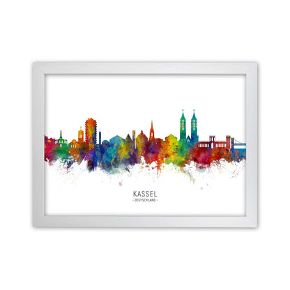 Kassel Deutschland Skyline Art Print by Michael Tompsett White Grain