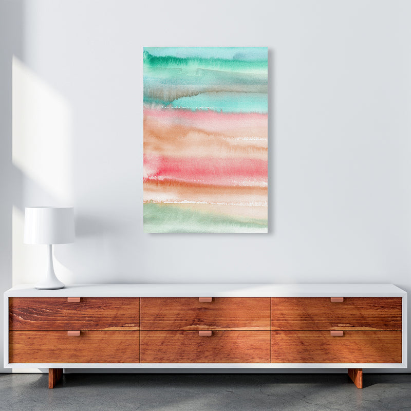 Gradient Watercolor Melon Abstract Art Print by Ninola Design A1 Canvas