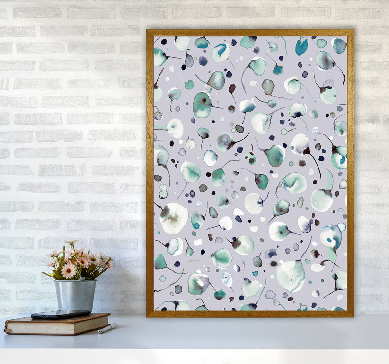Flying Seeds Ice Winter Abstract Art Print by Ninola Design A1 Print Only