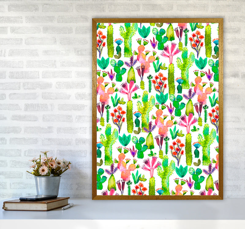 Cacti Garden Abstract Art Print by Ninola Design A1 Print Only