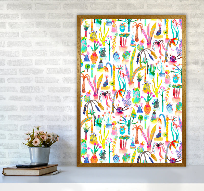 Lush Garden Abstract Art Print by Ninola Design A1 Print Only