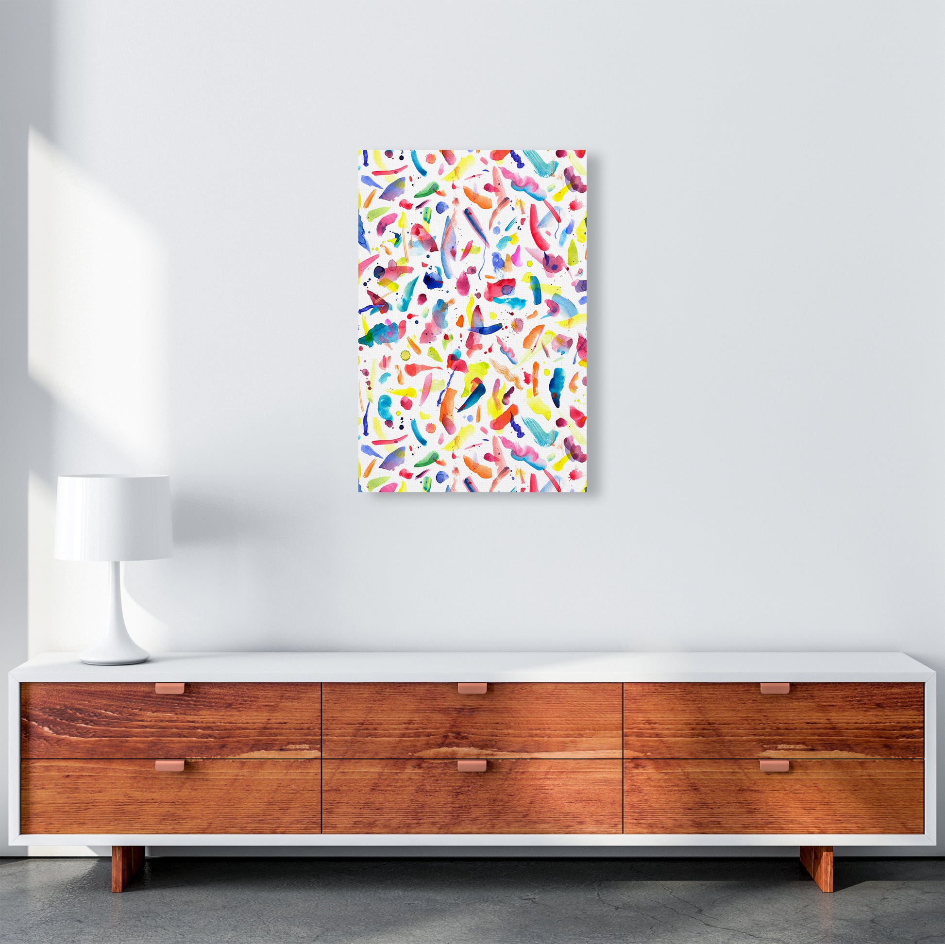 Colorful Summer Flavours Abstract Art Print by Ninola Design A2 Canvas