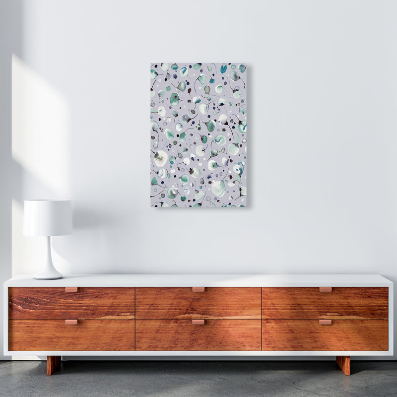 Flying Seeds Ice Winter Abstract Art Print by Ninola Design A2 Canvas