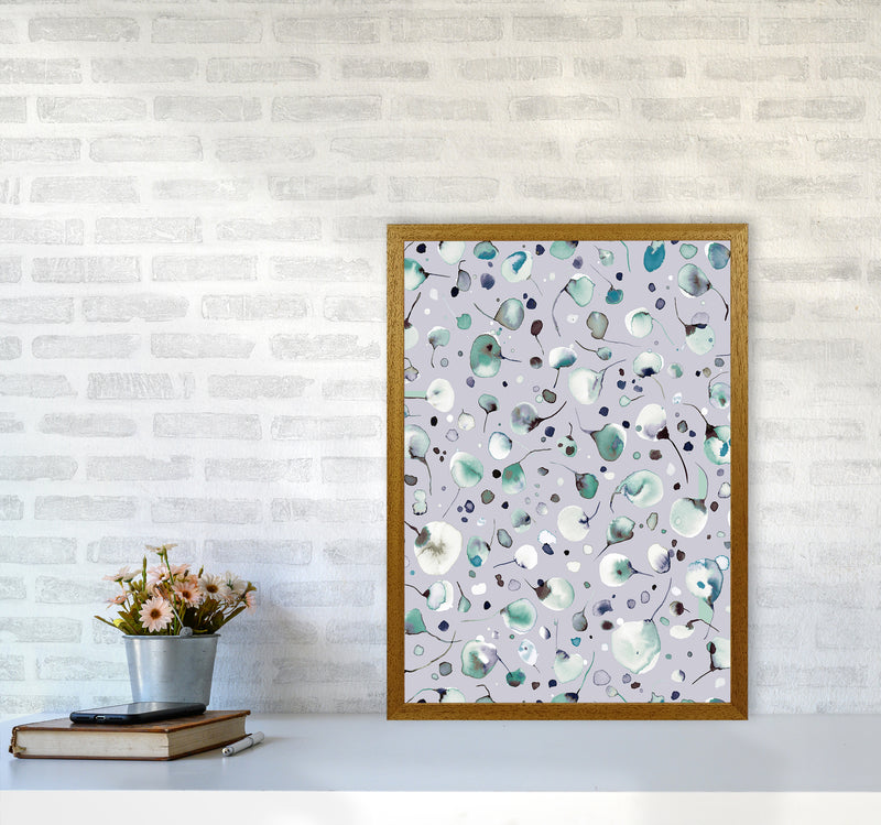 Flying Seeds Ice Winter Abstract Art Print by Ninola Design A2 Print Only