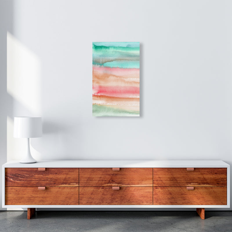 Gradient Watercolor Melon Abstract Art Print by Ninola Design A3 Canvas
