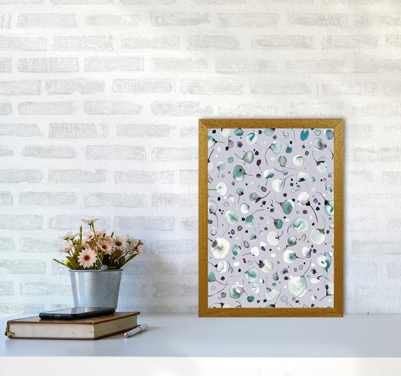 Flying Seeds Ice Winter Abstract Art Print by Ninola Design A3 Print Only