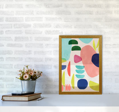 Organic Bold Shapes Abstract Art Print by Ninola Design A3 Print Only