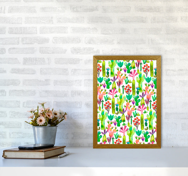 Cacti Garden Abstract Art Print by Ninola Design A3 Print Only