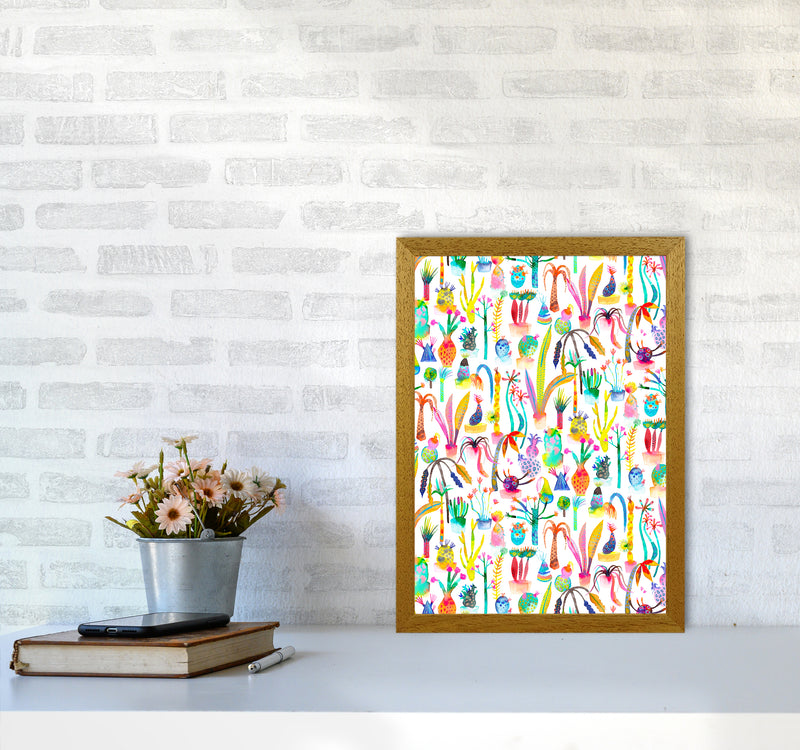 Lush Garden Abstract Art Print by Ninola Design A3 Print Only