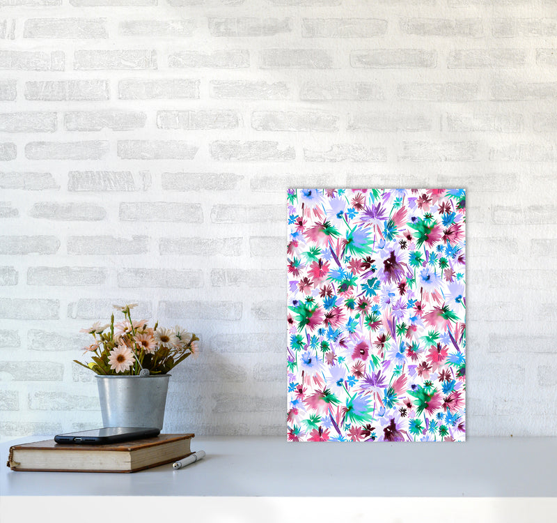 Abstract Jungle Colors Abstract Art Print by Ninola Design A3 Black Frame