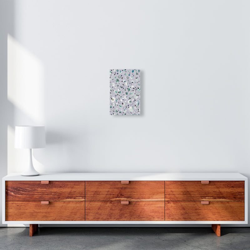 Flying Seeds Ice Winter Abstract Art Print by Ninola Design A4 Canvas