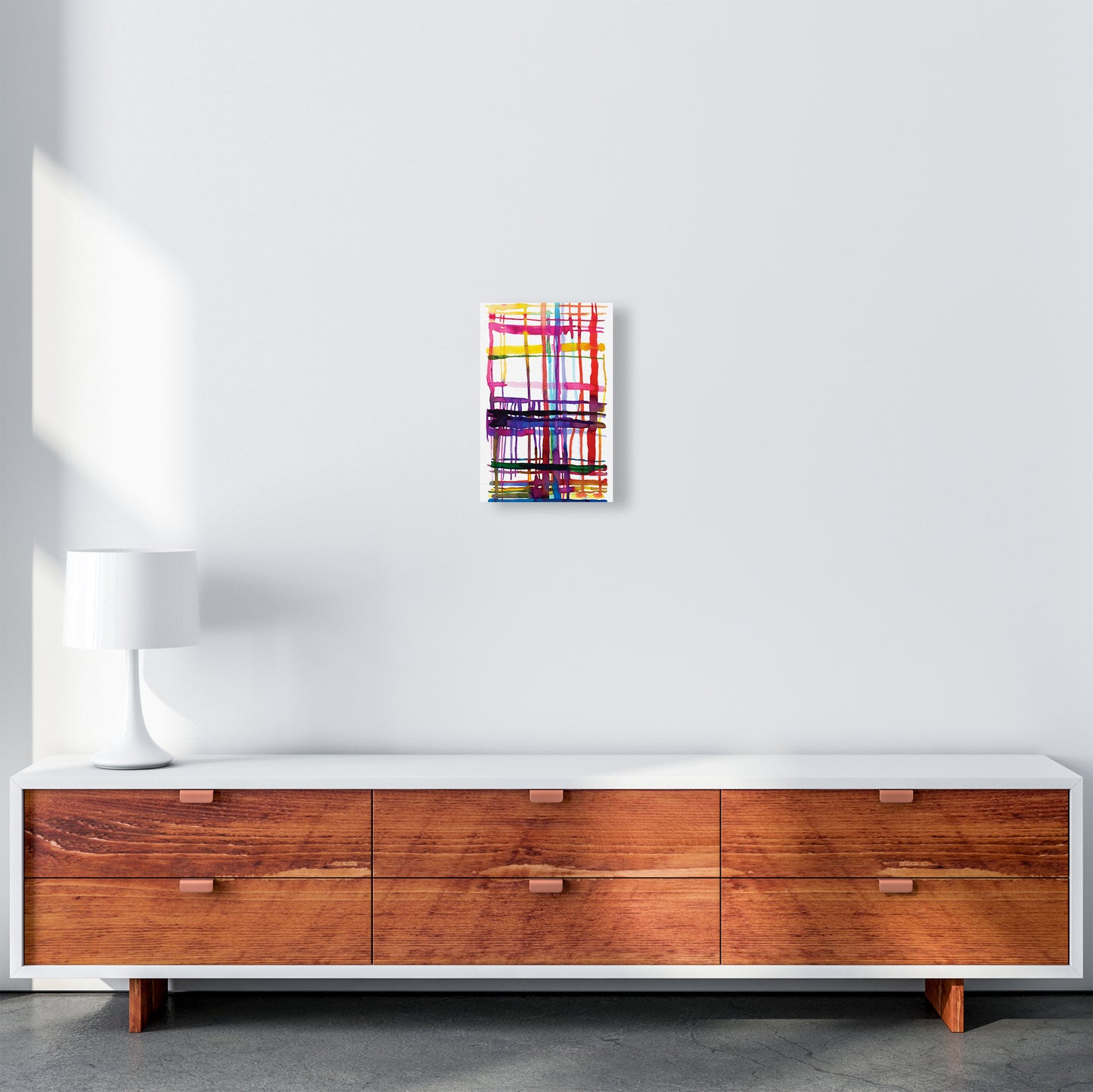 Loom Telar Abstract Art Print by Ninola Design A4 Canvas