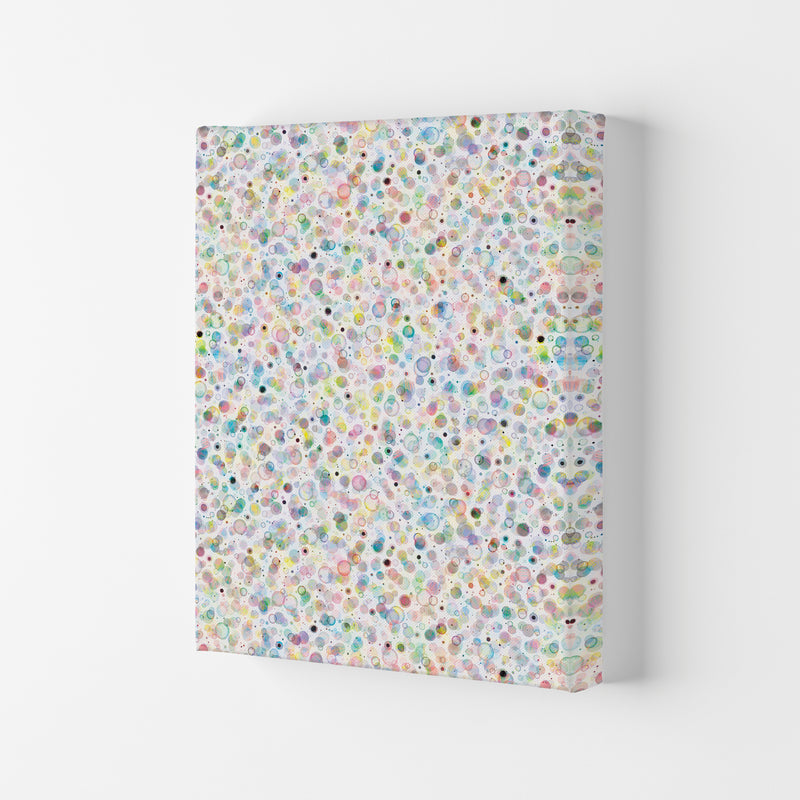 Cosmic Bubbles Multicolored Abstract Art Print by Ninola Design Canvas