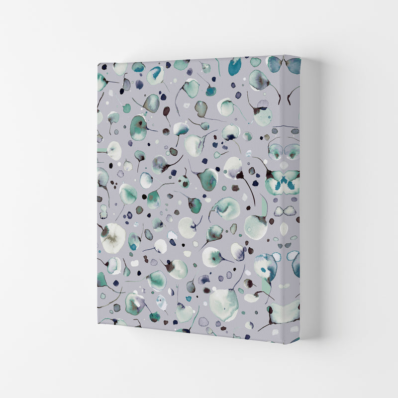 Flying Seeds Ice Winter Abstract Art Print by Ninola Design Canvas