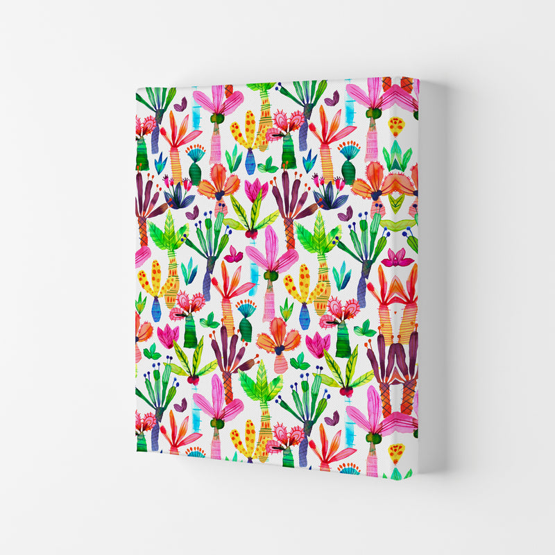 Palms Kids Garden Abstract Art Print by Ninola Design Canvas