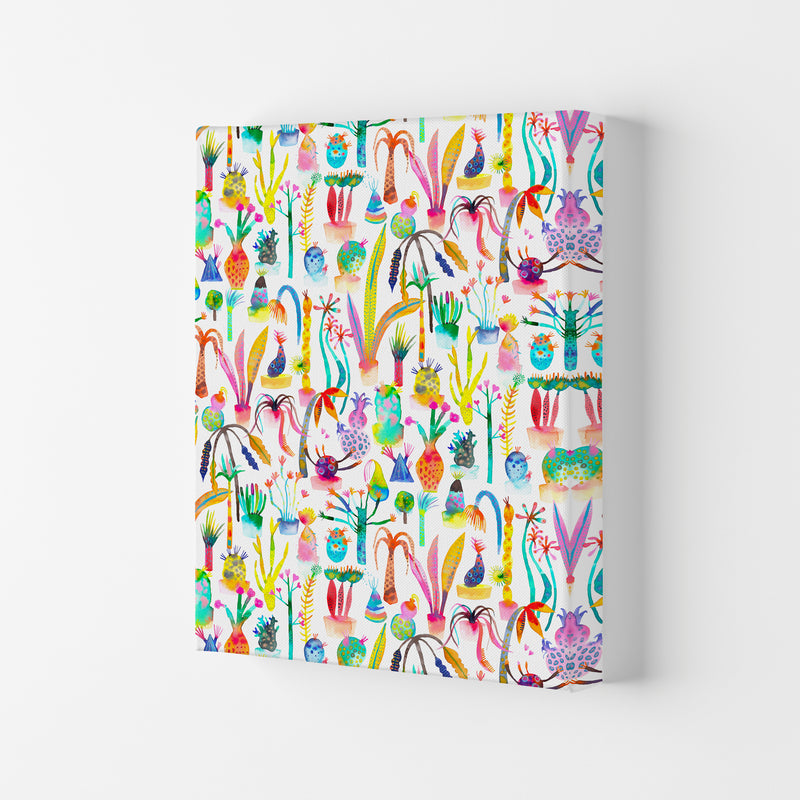 Lush Garden Abstract Art Print by Ninola Design Canvas