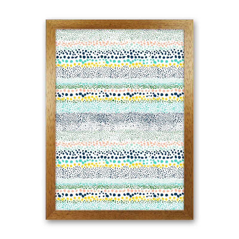 Little Textured Minimal Dots White Abstract Art Print by Ninola Design Oak Grain