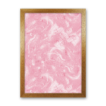 Abstract Dripping Painting Pink Abstract Art Print by Ninola Design Oak Grain