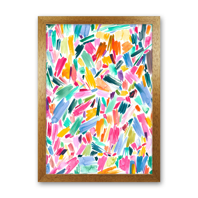 Artist Simple Pleasure Abstract Art Print by Ninola Design Oak Grain