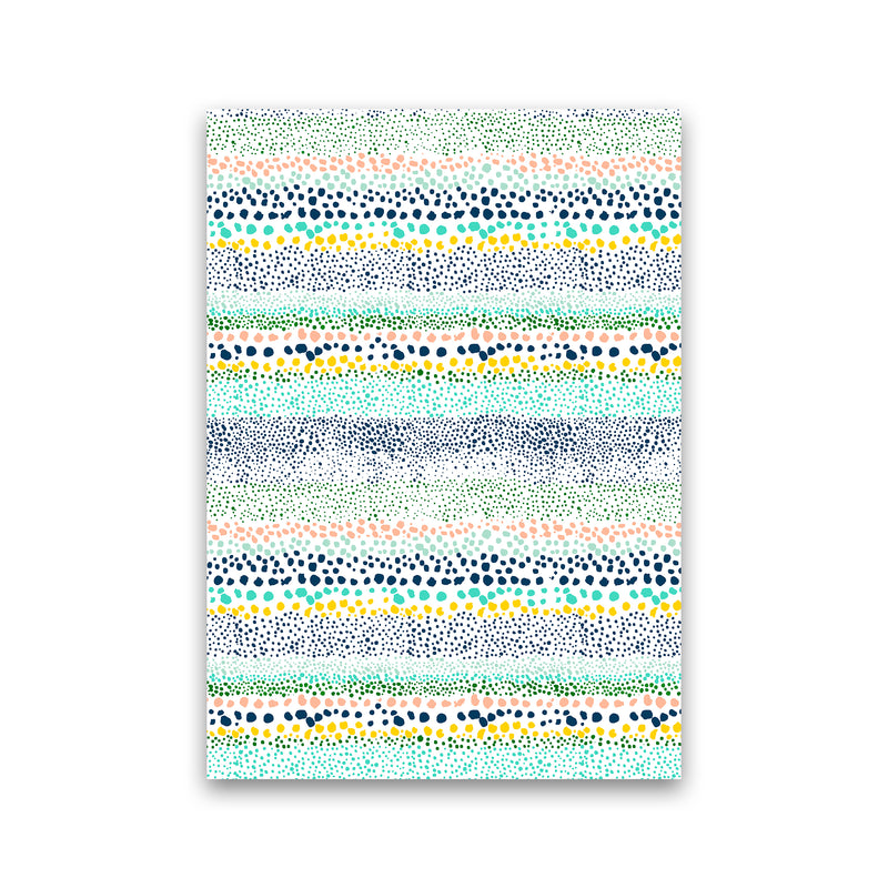 Little Textured Minimal Dots White Abstract Art Print by Ninola Design Print Only